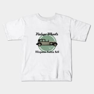 Vintage Wheels - Hispano Suiza K6 Kids T-Shirt